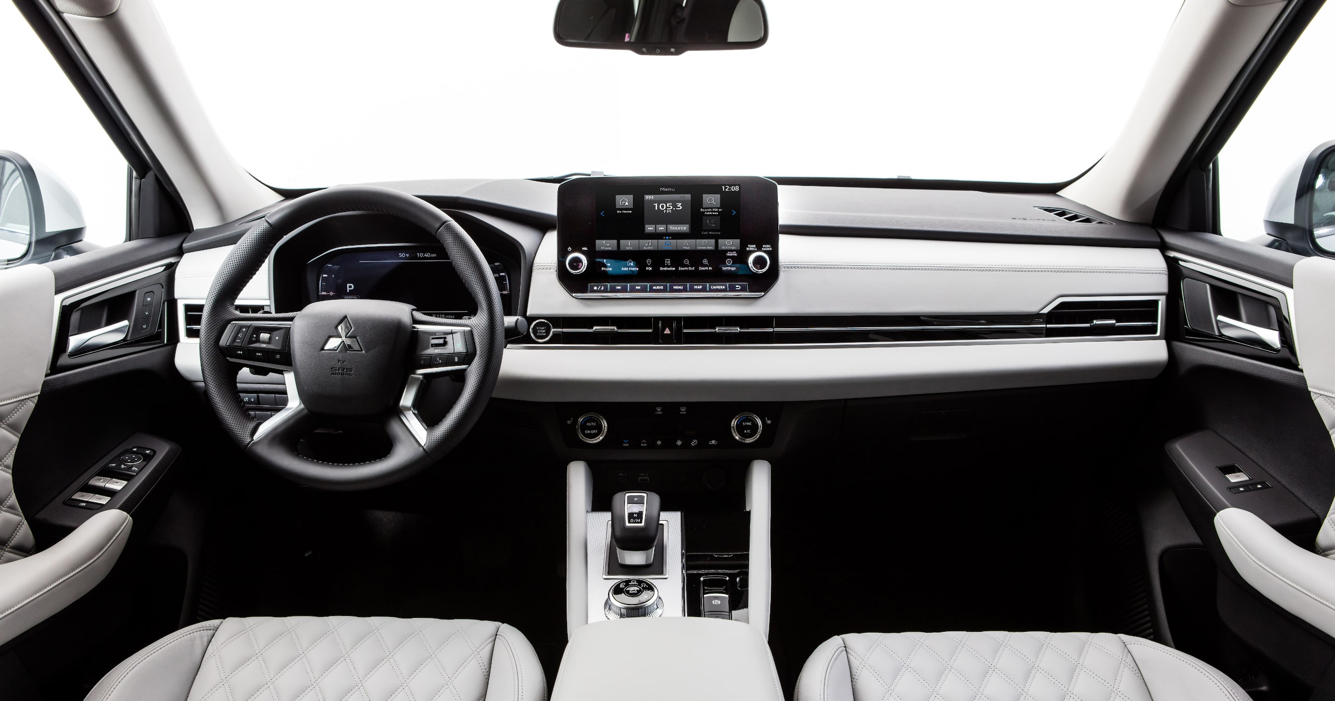 2022 Mitsubishi Outlander interior in Light Gray
