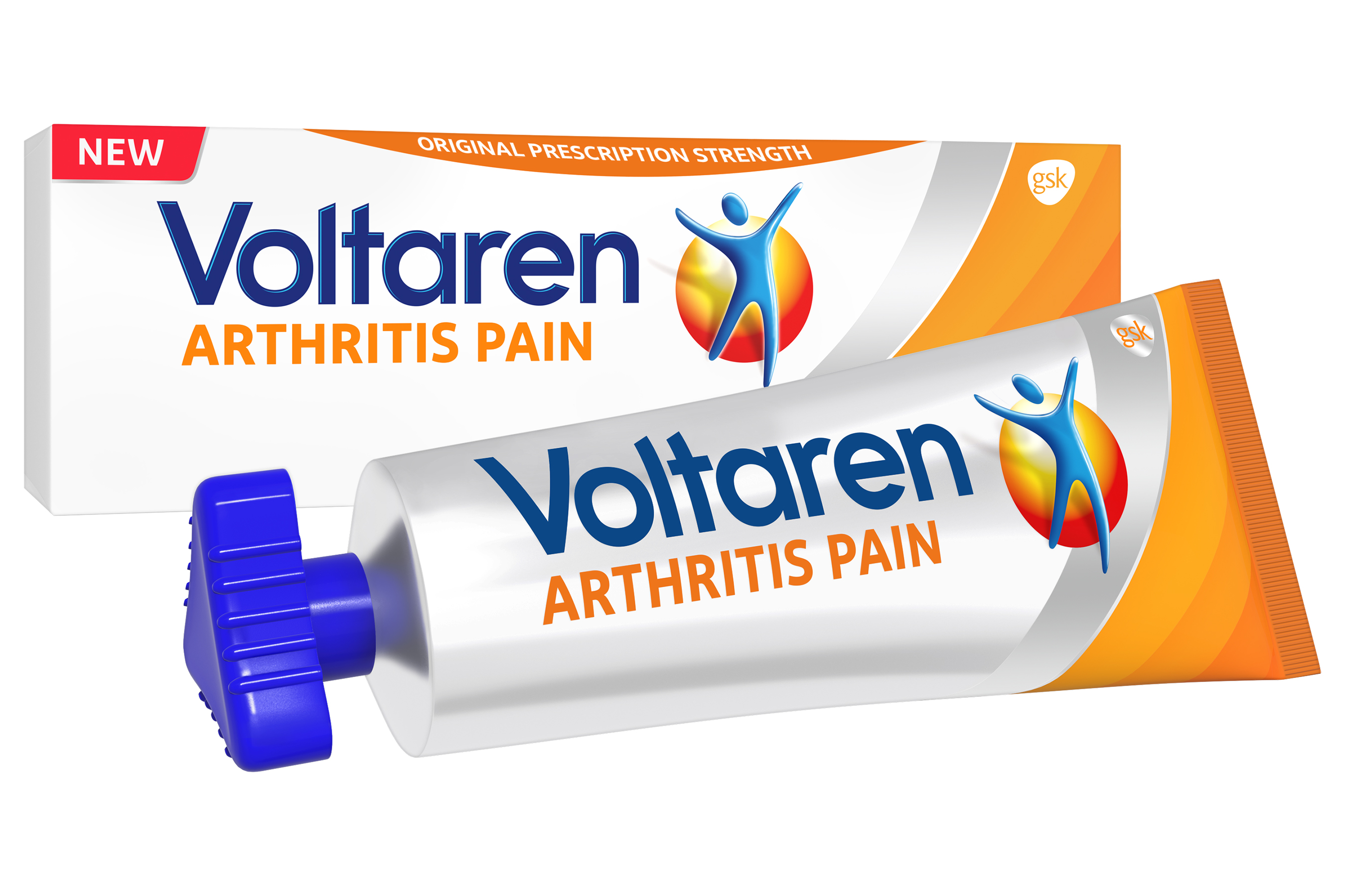 Voltaren Arthritis Pain Gel (diclofenac sodium topical gel, 1% (NSAID) arthritis pain reliever) available over-the-counter (OTC) online and in stores nationwide.
