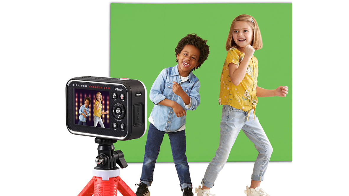 VTech® KidiZoom® Creator Cam gives kids the tools they need to create content.