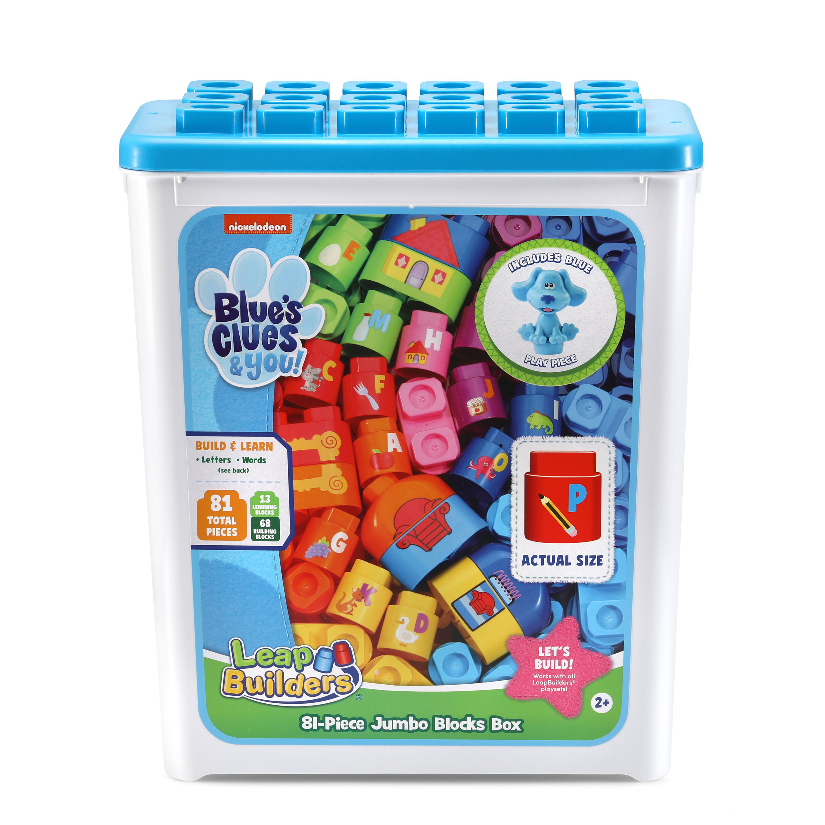New LeapBuilders Blue's Clues & You! 81-Piece Jumbo Blocks Box from LeapFrog is available now.