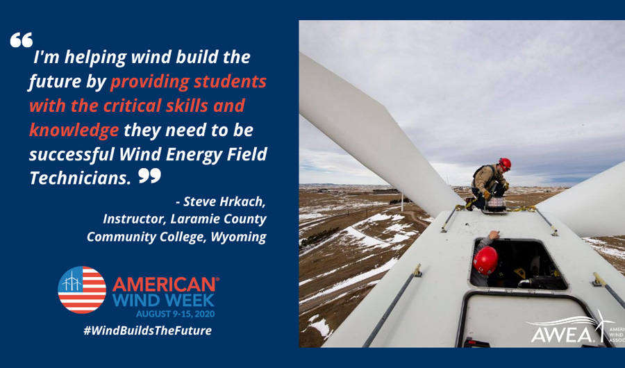 Laramie County Community College Instructor, Steve Hrkach, on training future Wind Energy Technicians