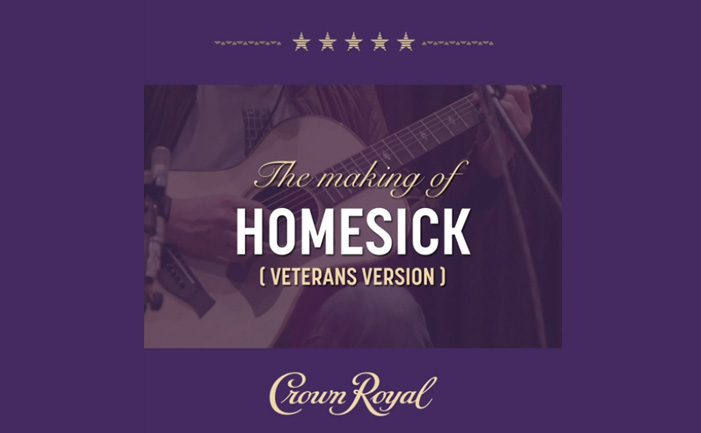 Go behind-the-scenes to see the making of "Homesick (Veterans Version)" with Kane Brown and The Crown Royal Purple Bag Project.