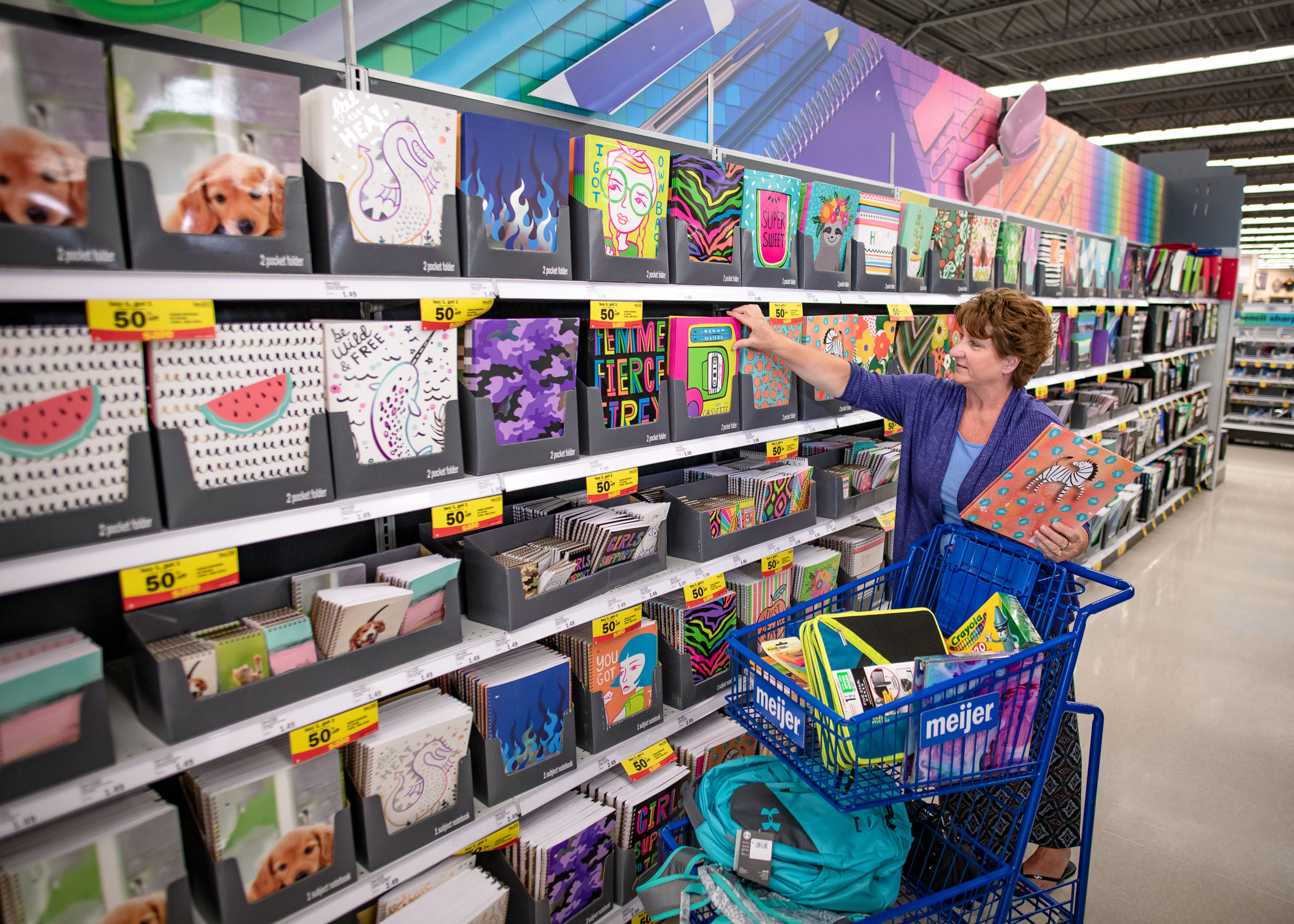Meijer reveals top trends for back to school shopping put upgrading backpacks and returning in style at the top of families’ supply lists.