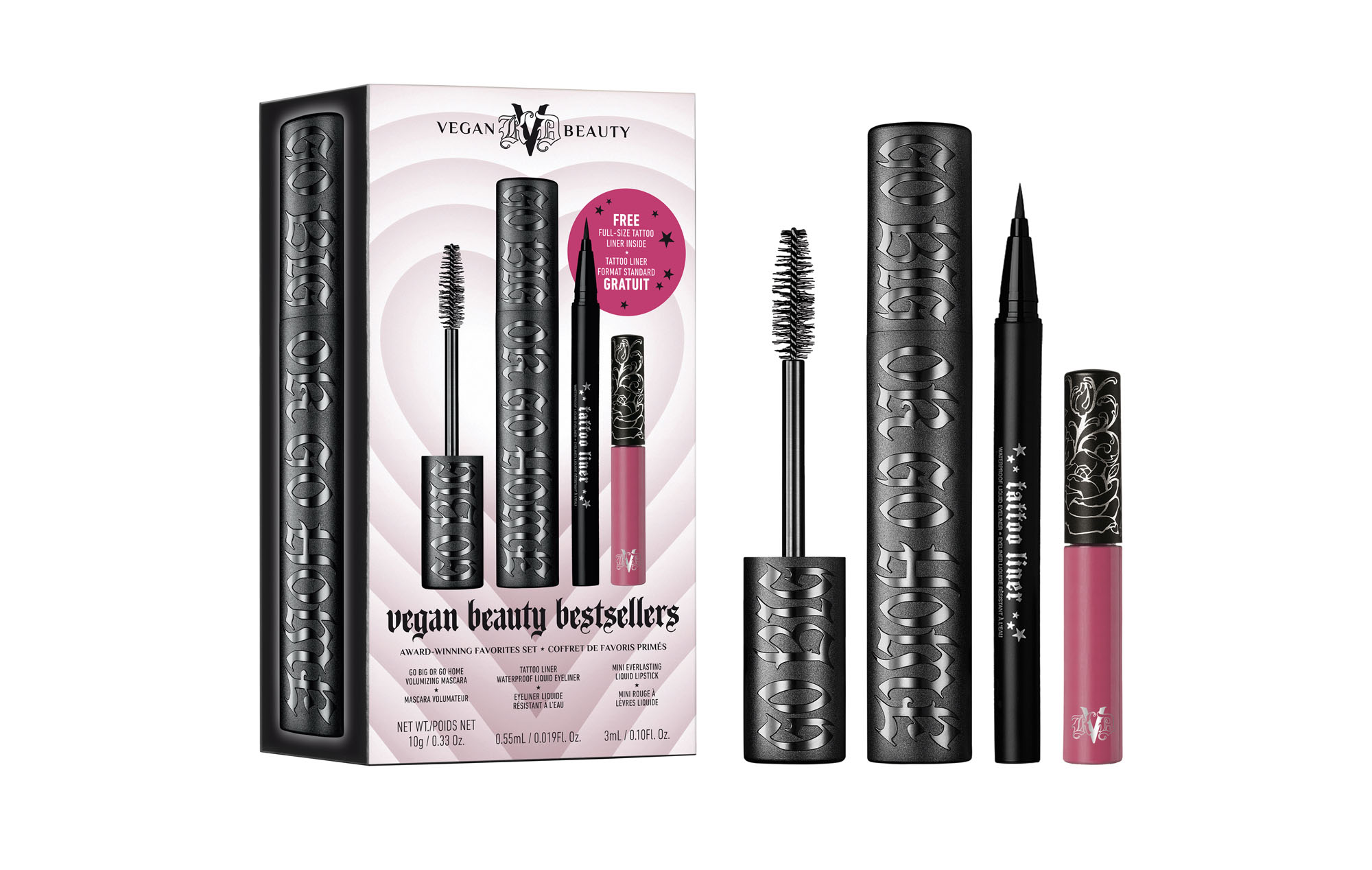 KVD Vegan Beauty Vegan Bestsellers Kit, Available online and in store at Ulta Beauty, Aug 30.