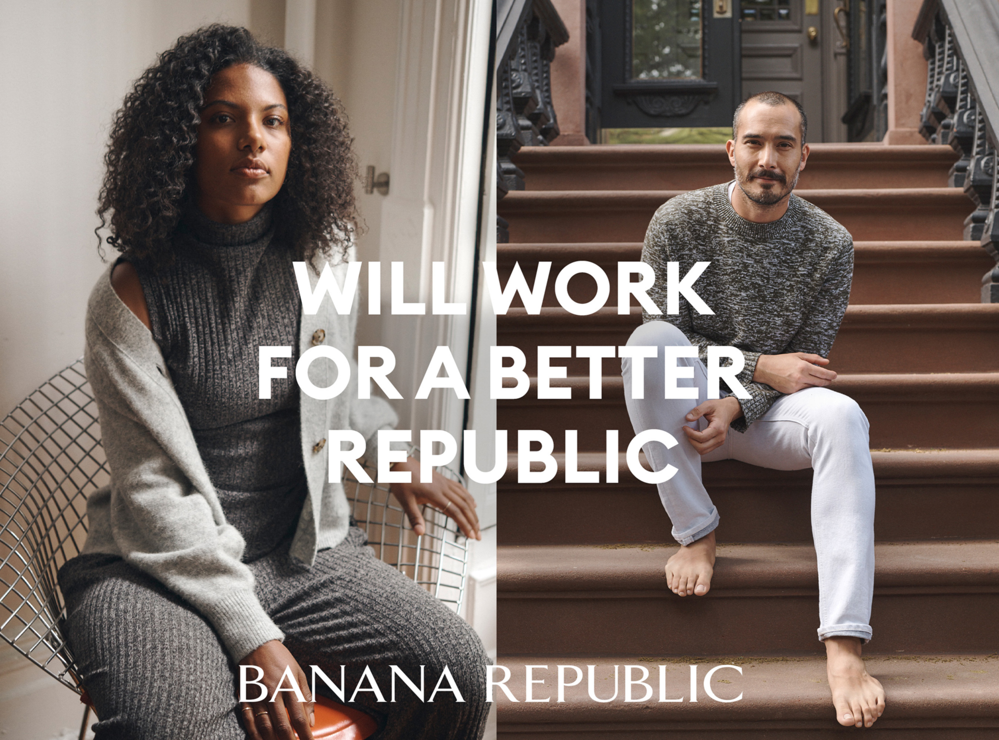 Banner that says Will Work for a Better Republic