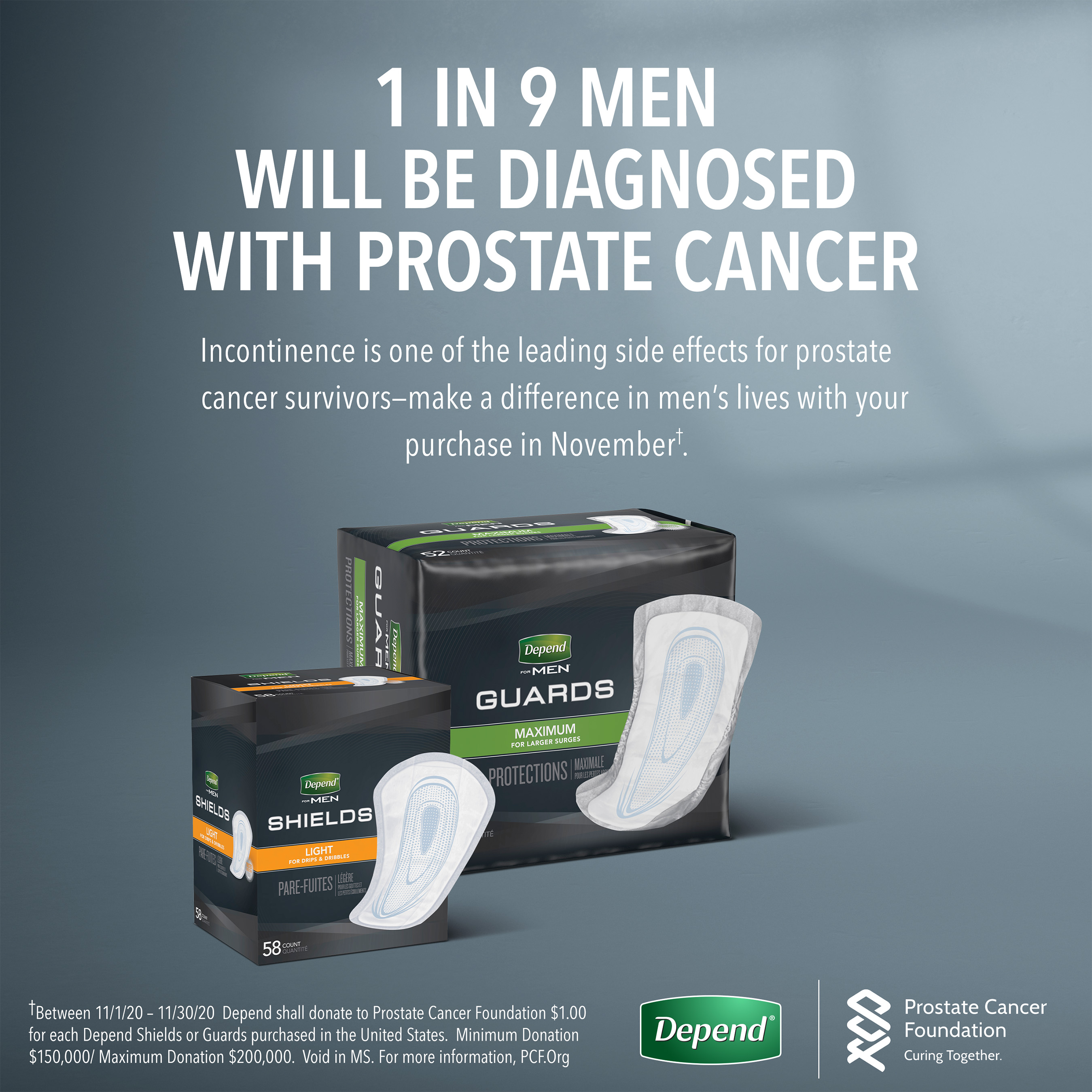 Depend Partners with Prostate Cancer Foundation to Raise Awareness for Prostate Cancer