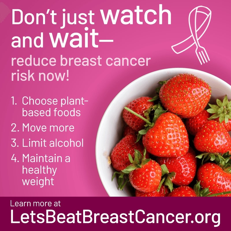 Reduce your breast cancer risk with four simple steps