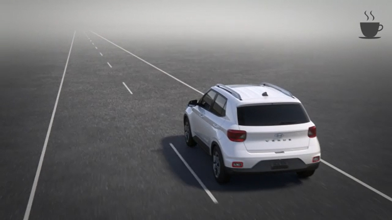 Hyundai SmartSense Safety Feature Driver Attention Warning Video Footage