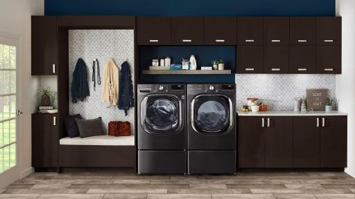 LG AI Front Load Washer and Dryer