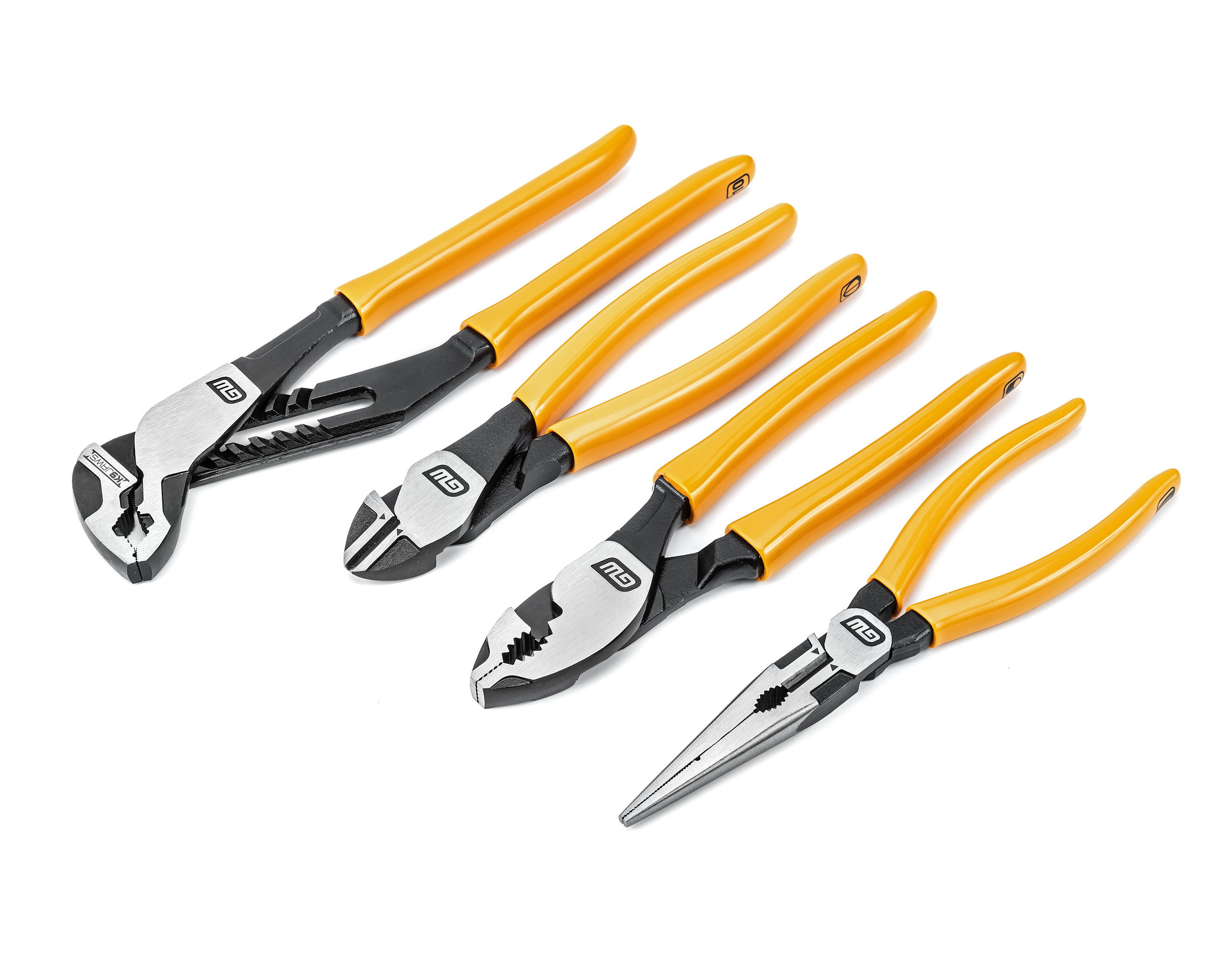 The new GEARWRENCH Pitbull Pliers are available with dipped handles (as shown here) for easy cleaning or with dual-material comfort grip handles for a more comfortable grip.