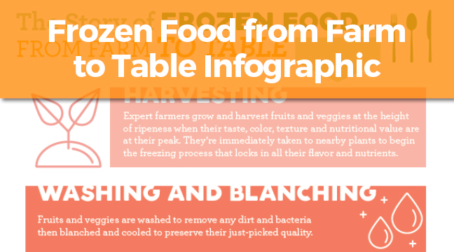 Frozen Food from Farm to Table Infographic