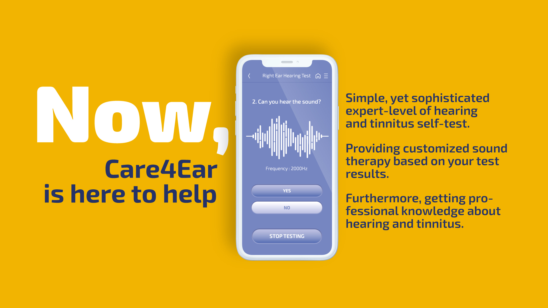 If you suspect yourself you may have tinnitus, care your ear with CARE4EAR