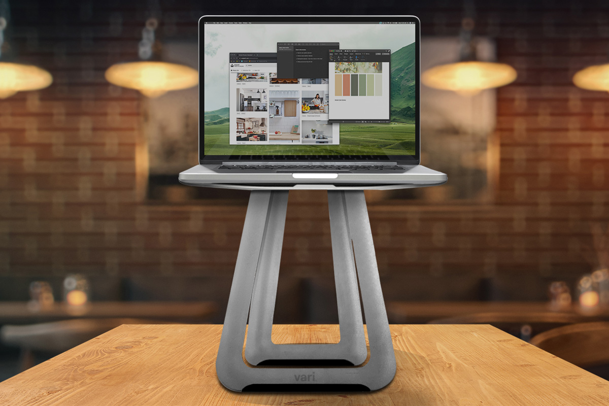 Calling all road warriors, coffee shop creatives, digital nomads, and mobile mavens: You can now work elevated from anywhere with the VariDesk Portable Laptop Stand.