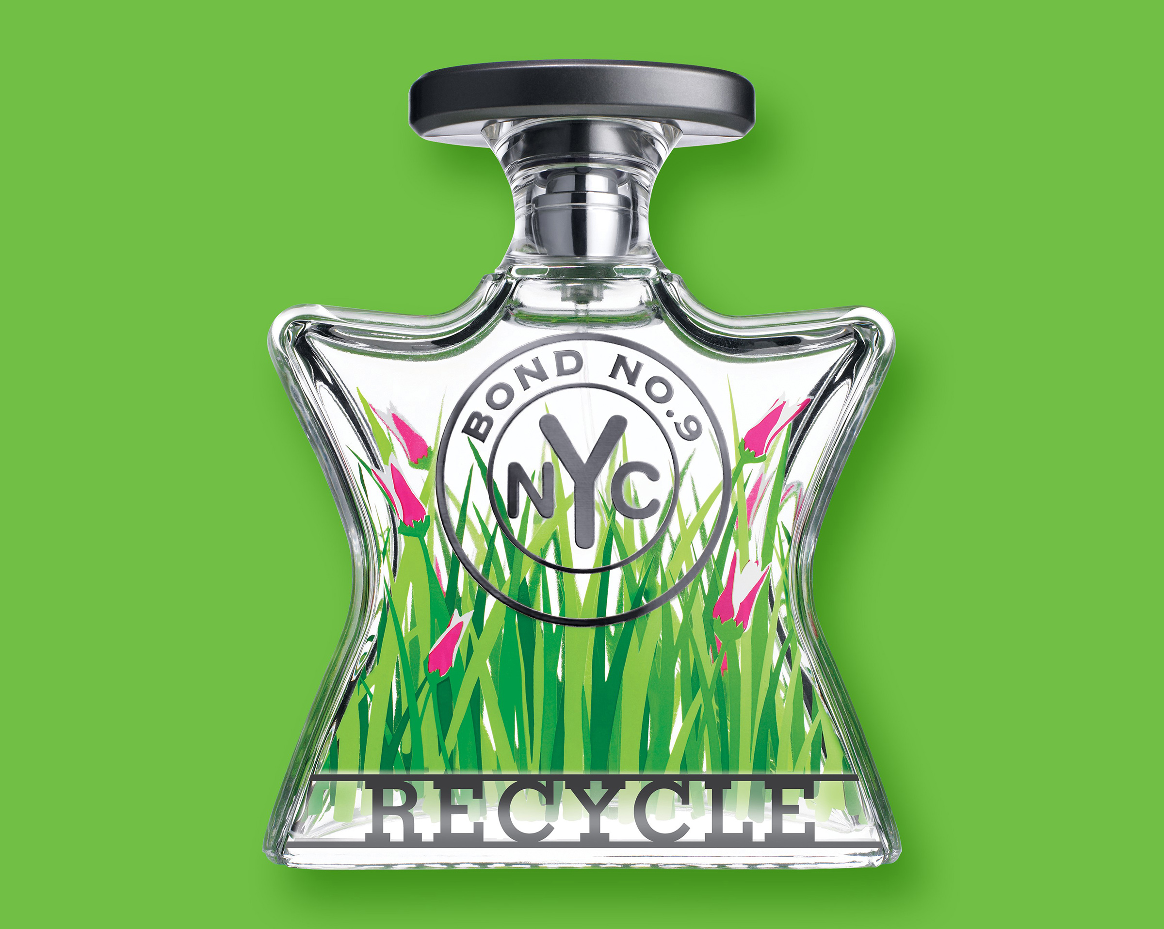 Bond No.9 green recycling background