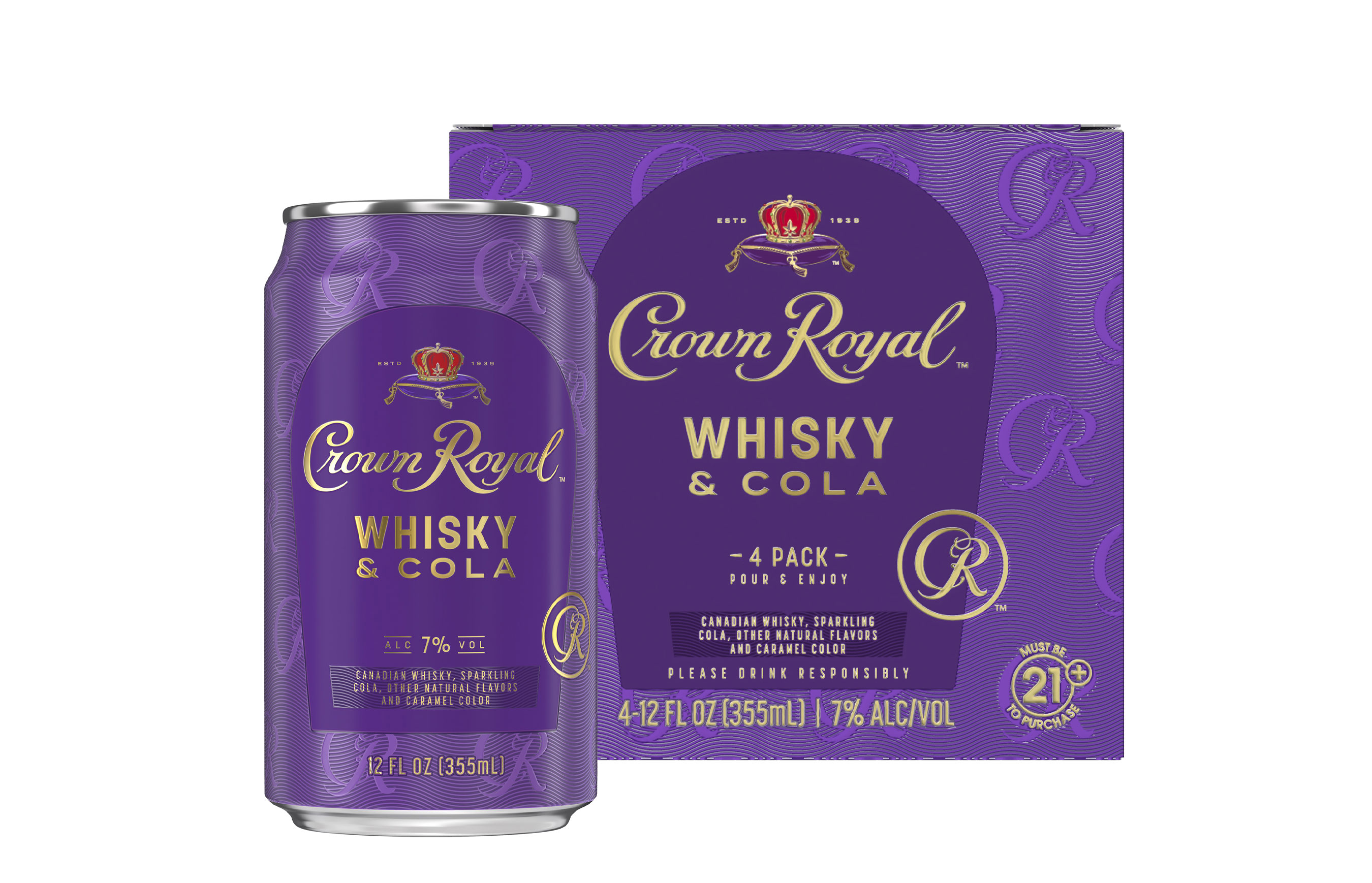 Crown Royal Whisky & Cola 4 pack