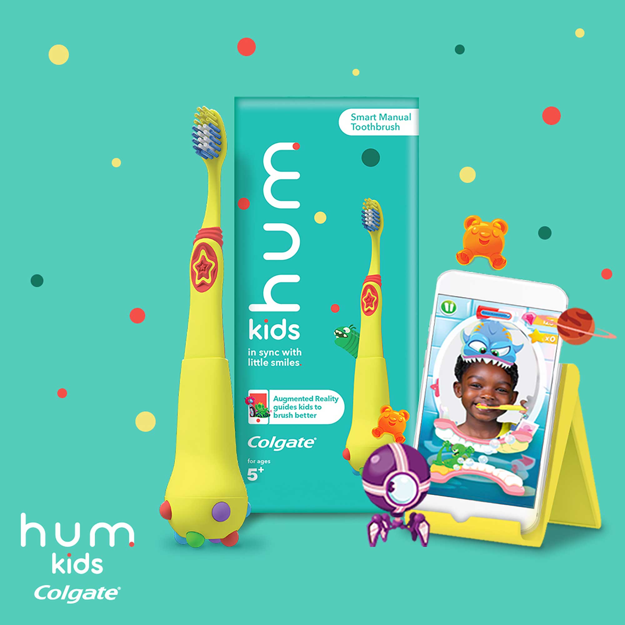 New hum kids by Colgate Makes Brushing Fun While Helping to Build