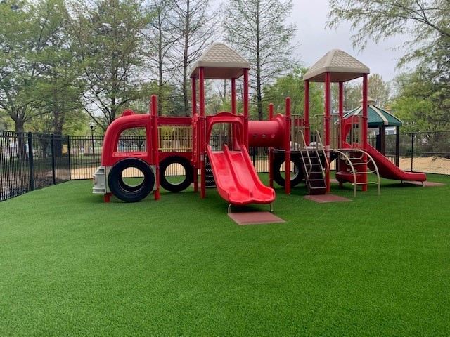 Primrose School of Arlington has ample outdoor space and age-appropriate playgrounds for children to continue learning and exploration outside.