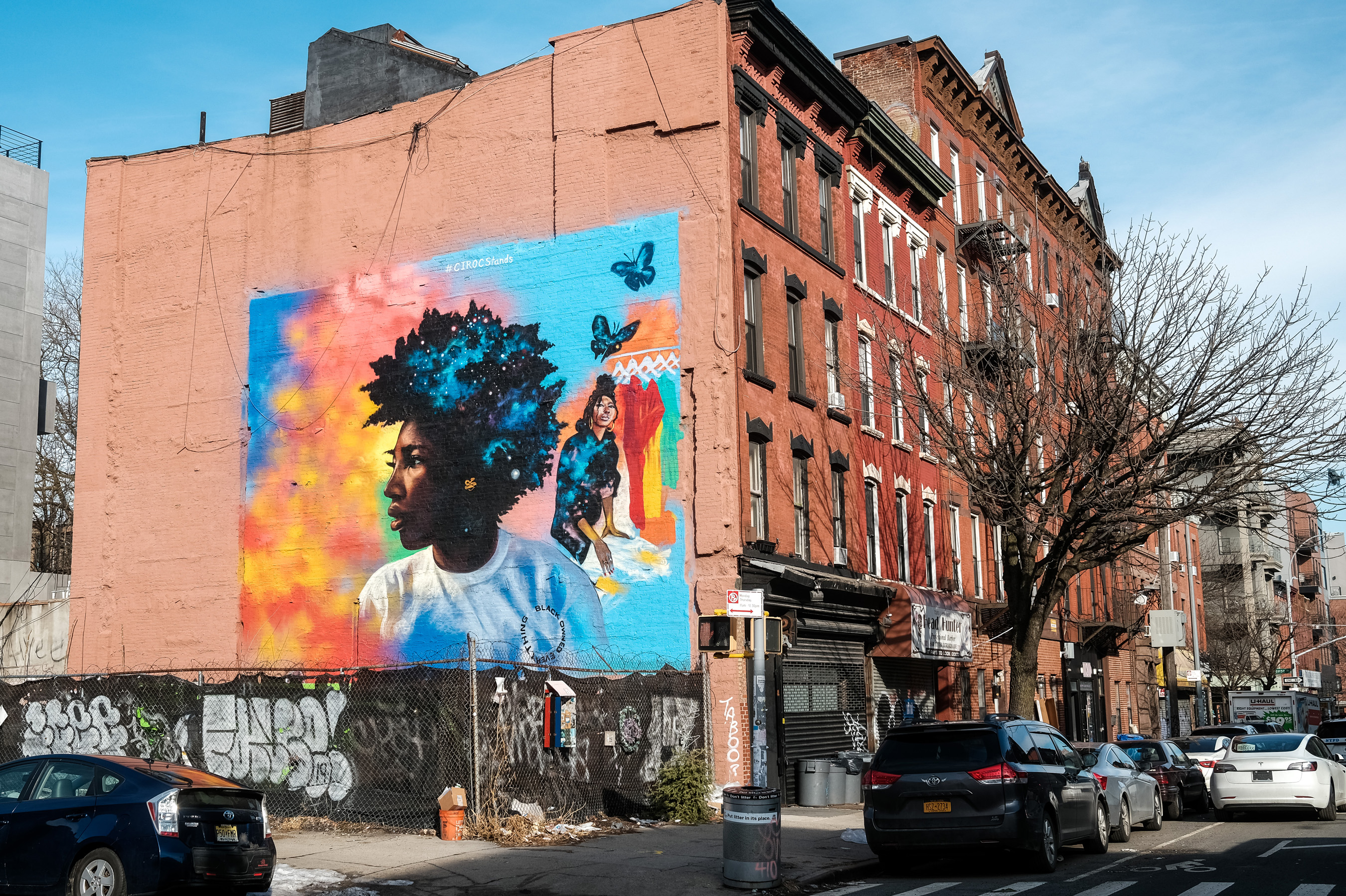 #CIROCStands Mural Of Zerina Akers Painted By Artist Kezia Harrell In New York City To Celebrate Black Excellence