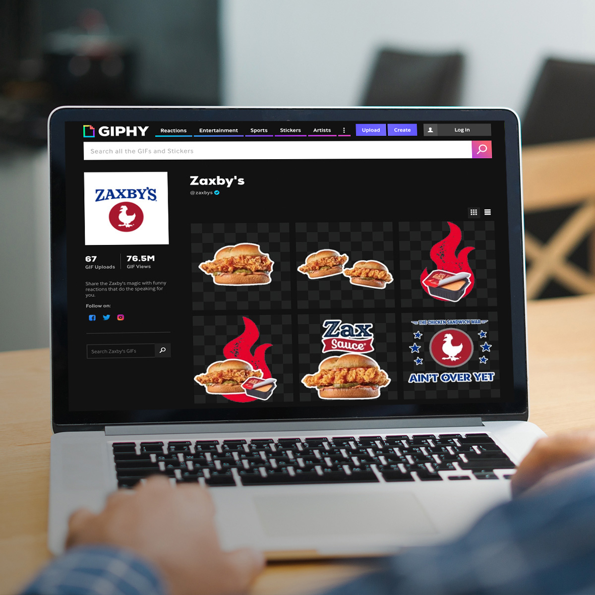 Zaxby’s has created a series of saucy Giphy stickers so Signature Sandwich supporters can share their experiences via Instagram Stories.