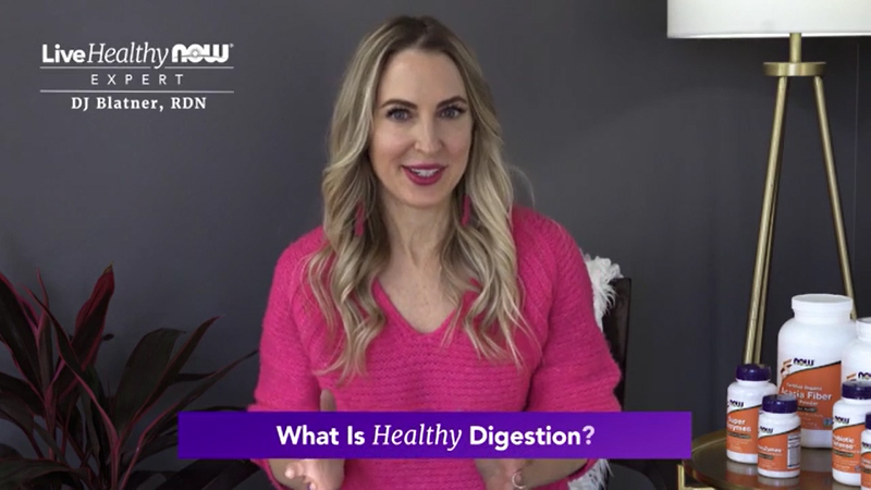Registered Dietitian Nutritionist DJ Blatner breaks down the digestion process, and suggests lifestyle tips and supplements that can help improve overall digestion.