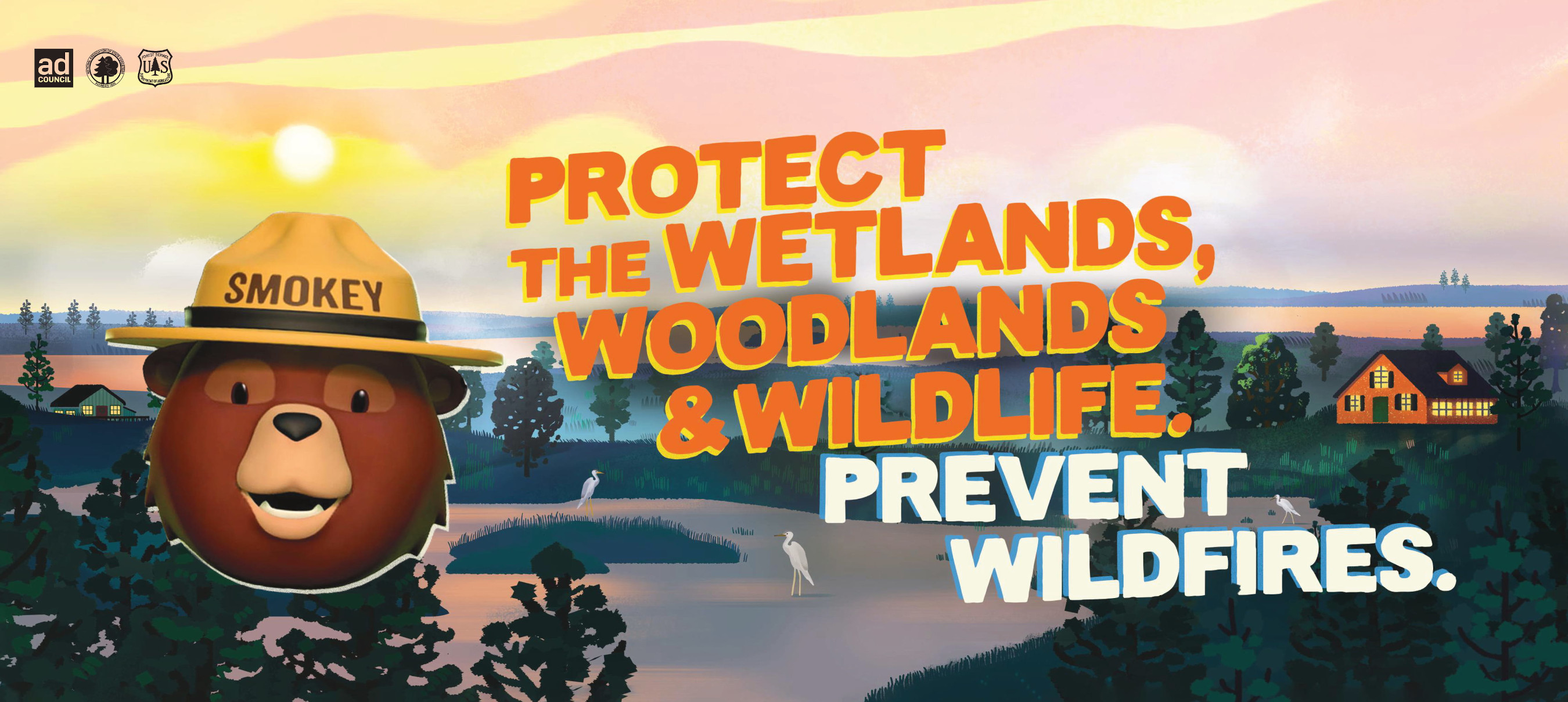 Smokey Bear OOH for the Southeast Wetlands | Wildfire Prevention | Ad Council