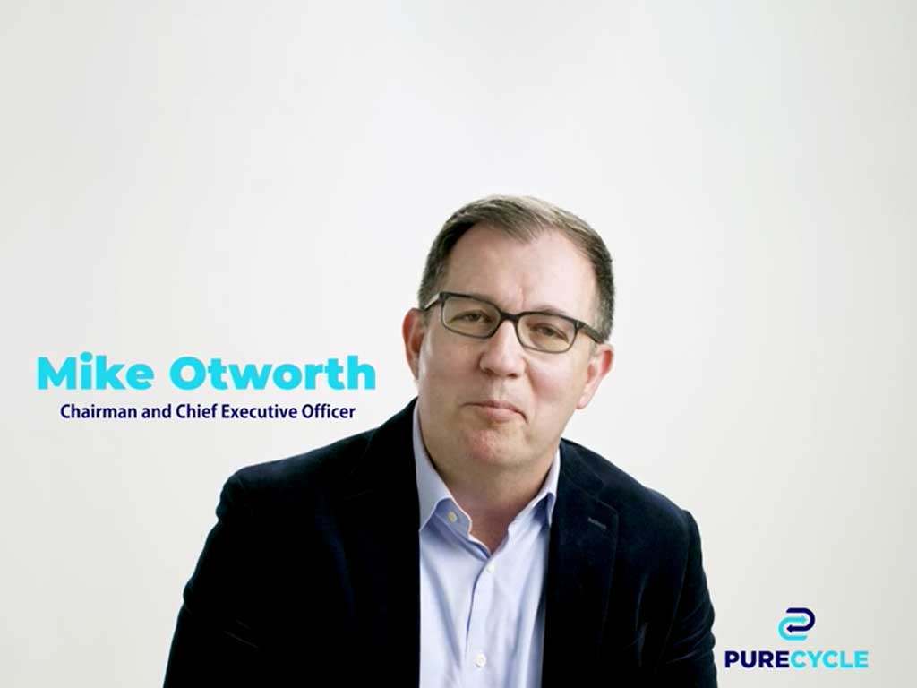 “What if we could make plastic once--and then reuse it over and over again? That’s PureCycle’s vision,” said Mike Otworth, PureCycle chairman and CEO.