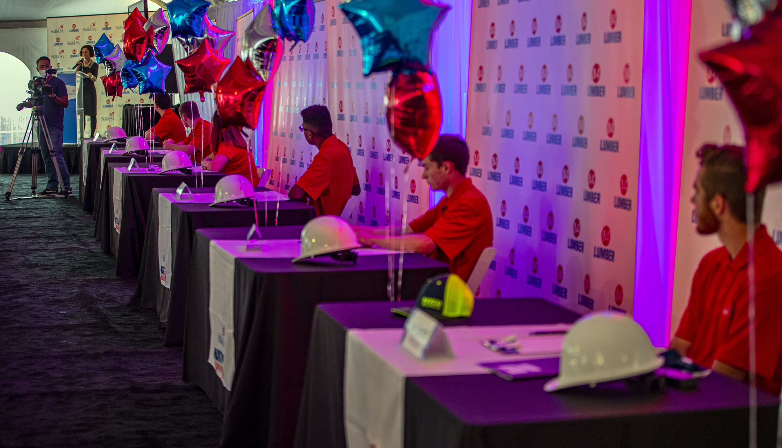 Students get ready to sign at SkillsUSA-84 Lumber National Signing Day Event-Pittsburgh