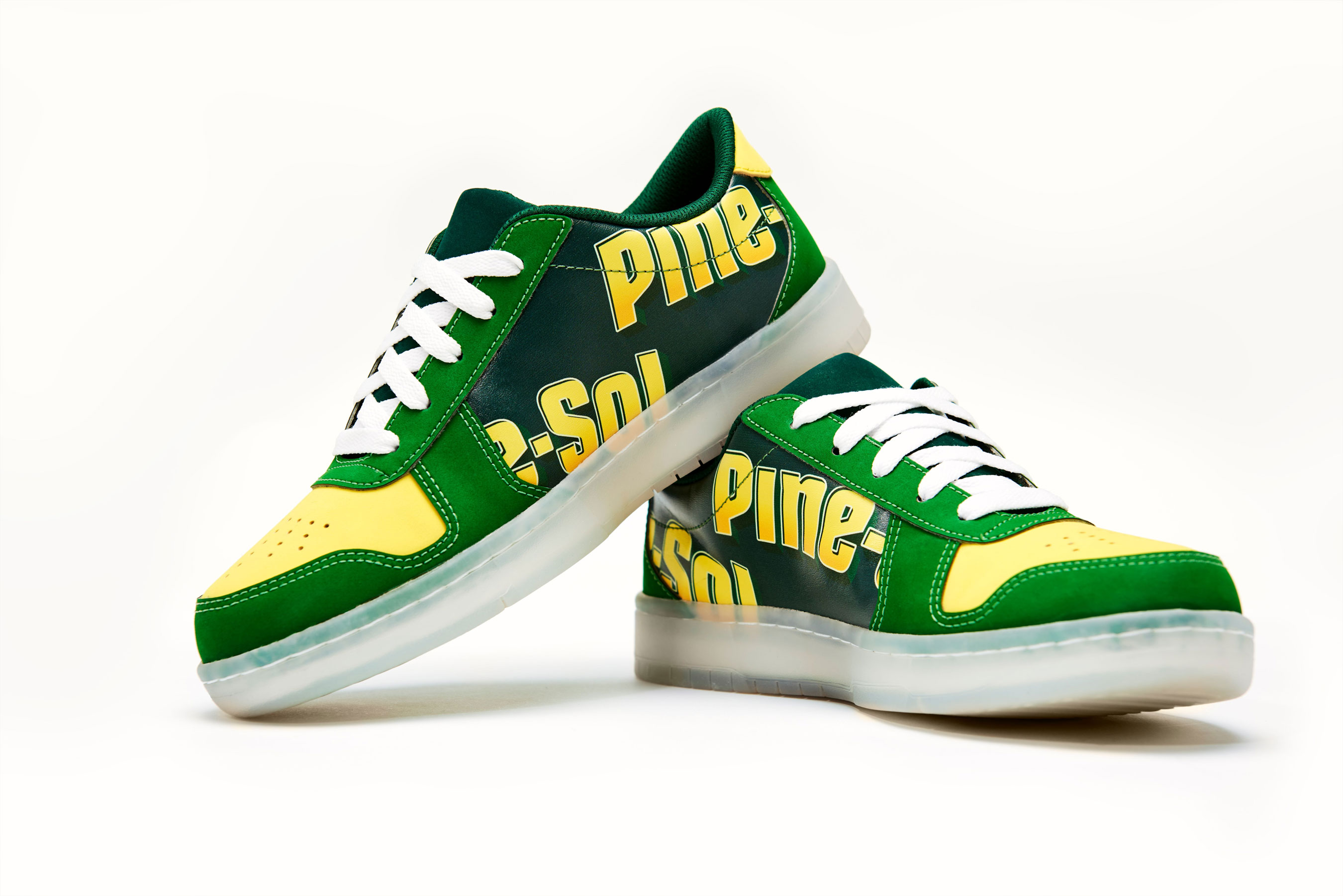 Designed with the iconic Pine-Sol™ green and yellow color scheme these kicks are sure to spark nostalgia for all brand fans.