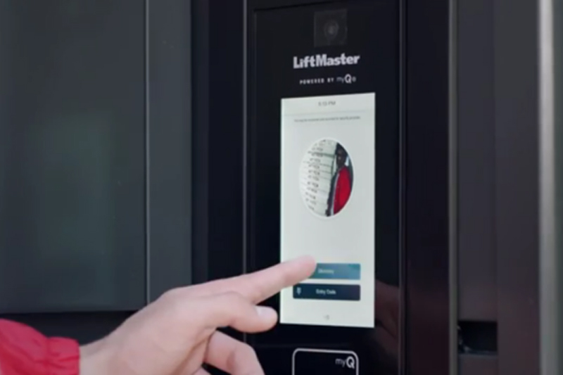 Building residents can always let the food delivery person in with the LiftMaster Smart Video Intercom - M.