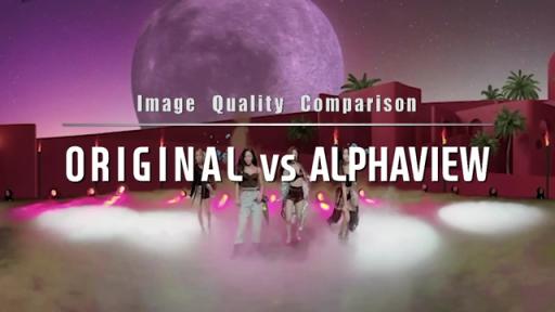 Play Video: Image Quality Comparison, 'Original & ALPHAView'