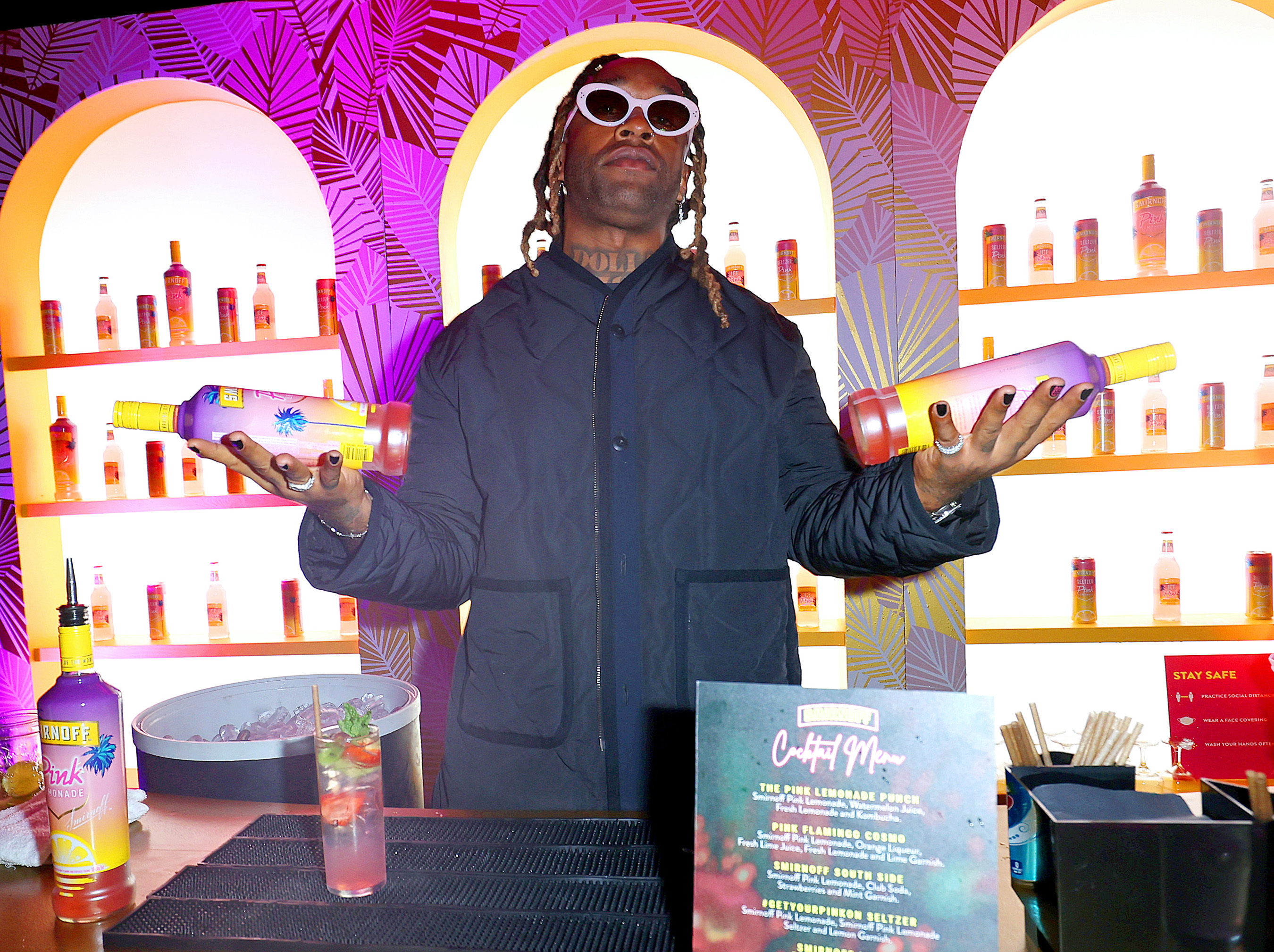 Smirnoff Paints Miami Pink with the Help of Music Superstar Ty Dolla $ign, a Larger-Than-Life Pink Flamingo and Pop-Up Neon Lemonade Stand Serving Its Newest Pink Lemonade Offering