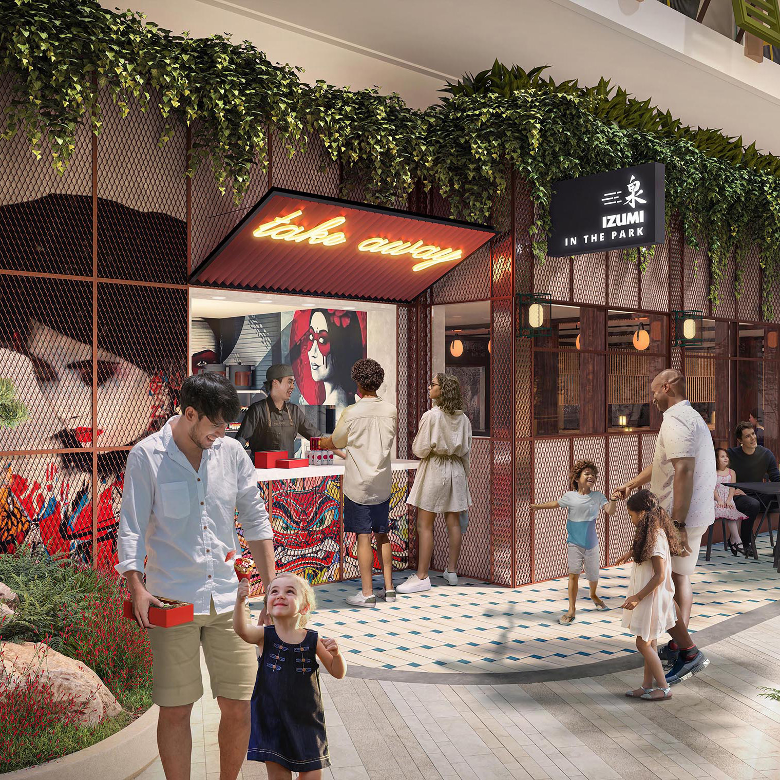 Making its debut is Izumi in the Park, an all-day window in Central Park on Icon of the Seas that offers fresh sushi and Japanese-inspired street food to go, like taiyaki ice cream.