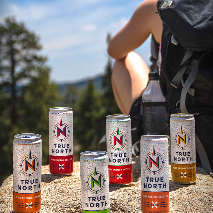 True North Energy Seltzer - all-natural hydration fueled by nature and inspired by the way you live life