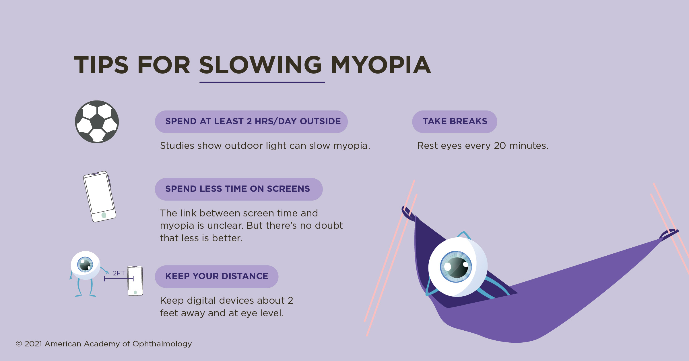 Tips for slowing myopia