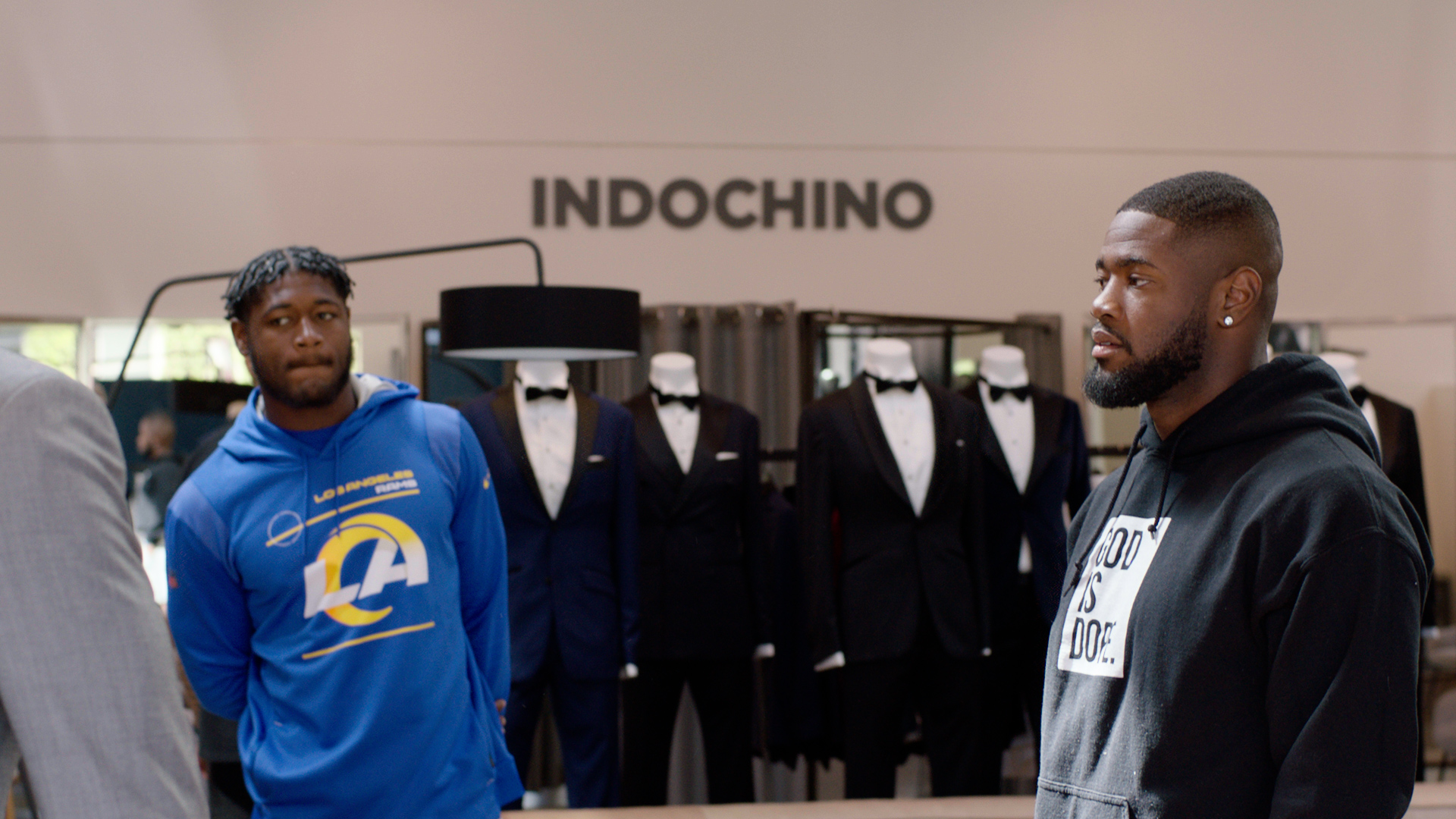 Rams Rookie Ernest Jones shopping at INDOCHINO