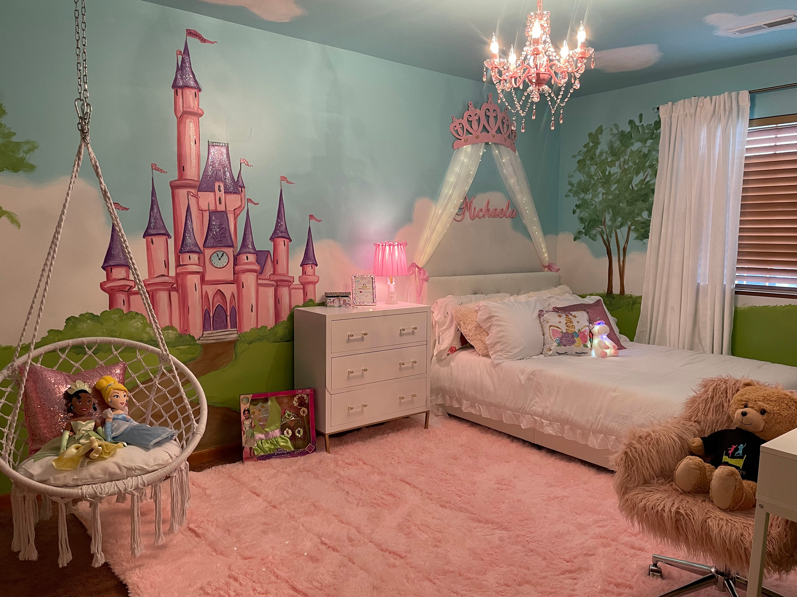 A room inspired by Michaela’s love for princesses