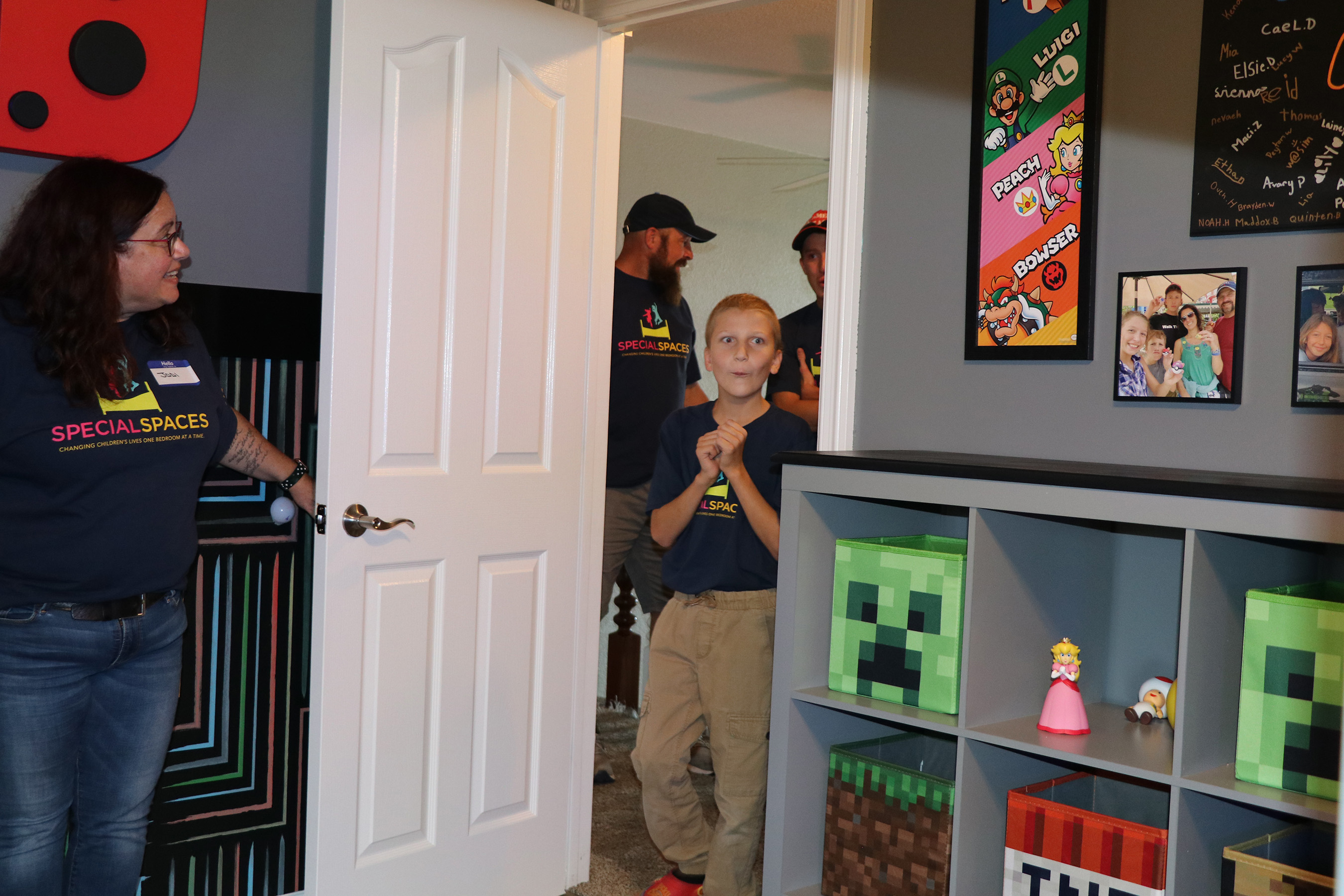 Timmy’s first-look at his arcade-themed room
