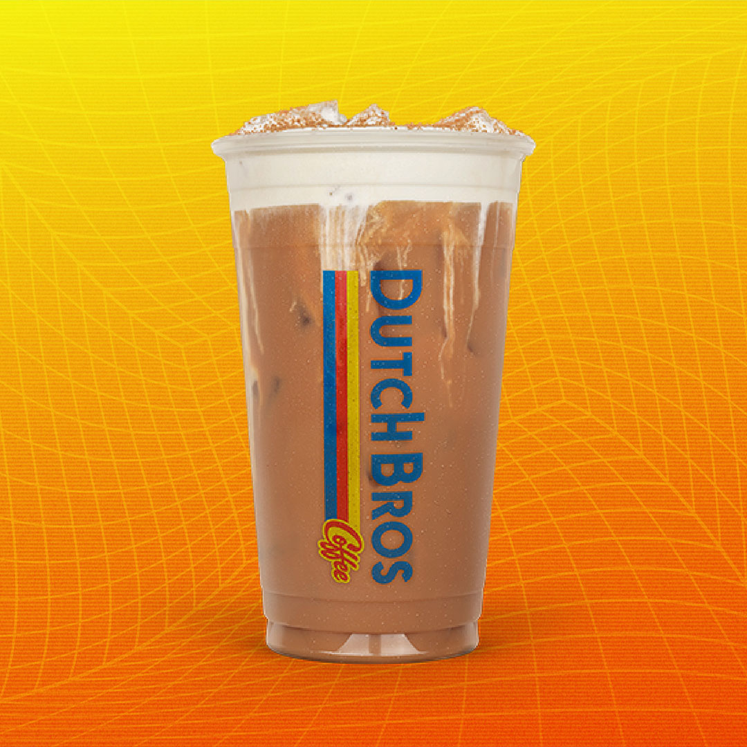 A delicious mix of Dutch Bros’ cold brew (regular or nitro) with chocolate milk and chocolate chip cookie dough flavor topped with Dutch Bros’ signature Soft Top, a fluffy, sweet topping and chocolate sprinks.
