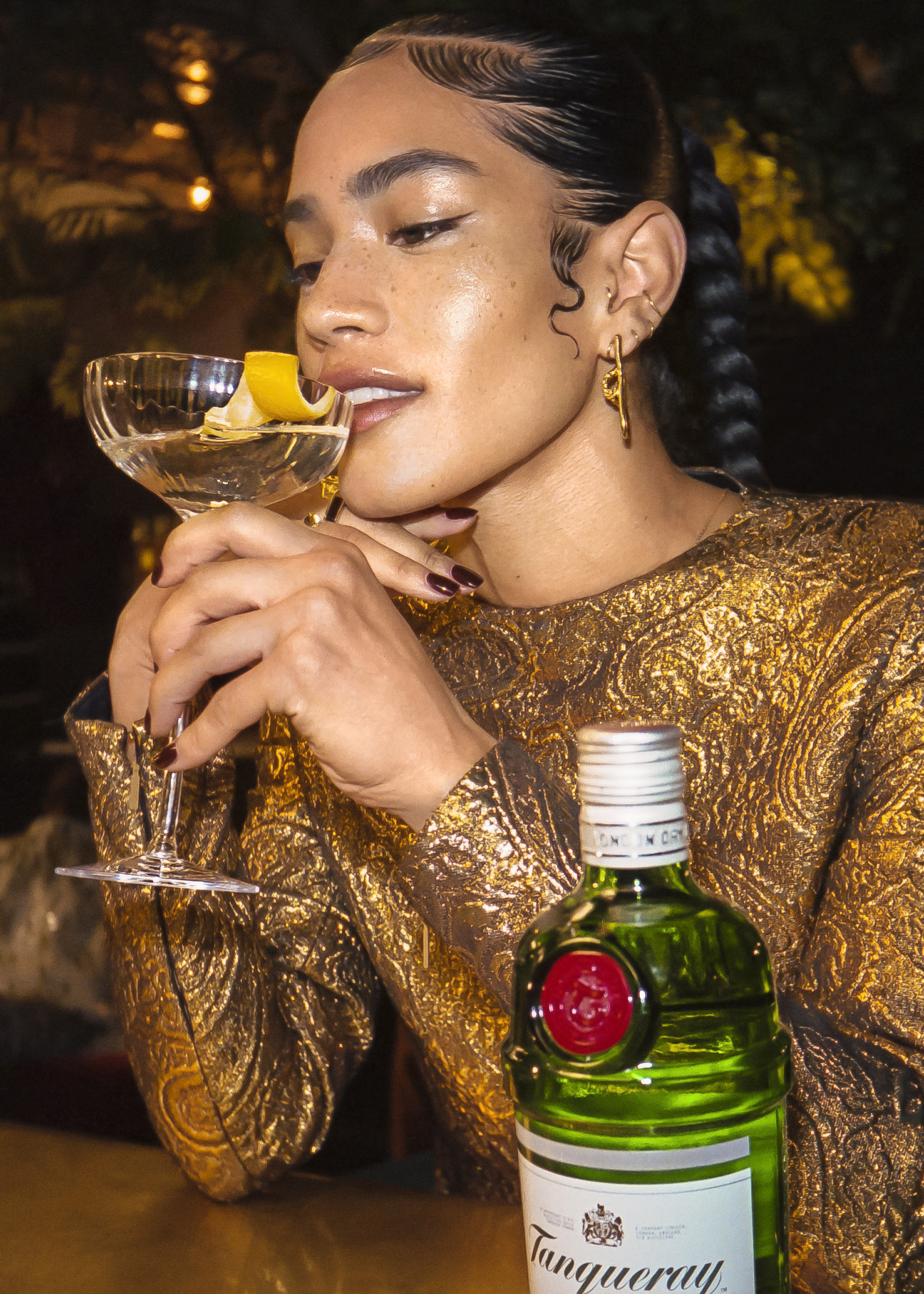 METTE Narrative on her journey to find the perfect Tanqueray martini in Ridley Scott Agency’s digital spot inspired by MGM's House of Gucci film.