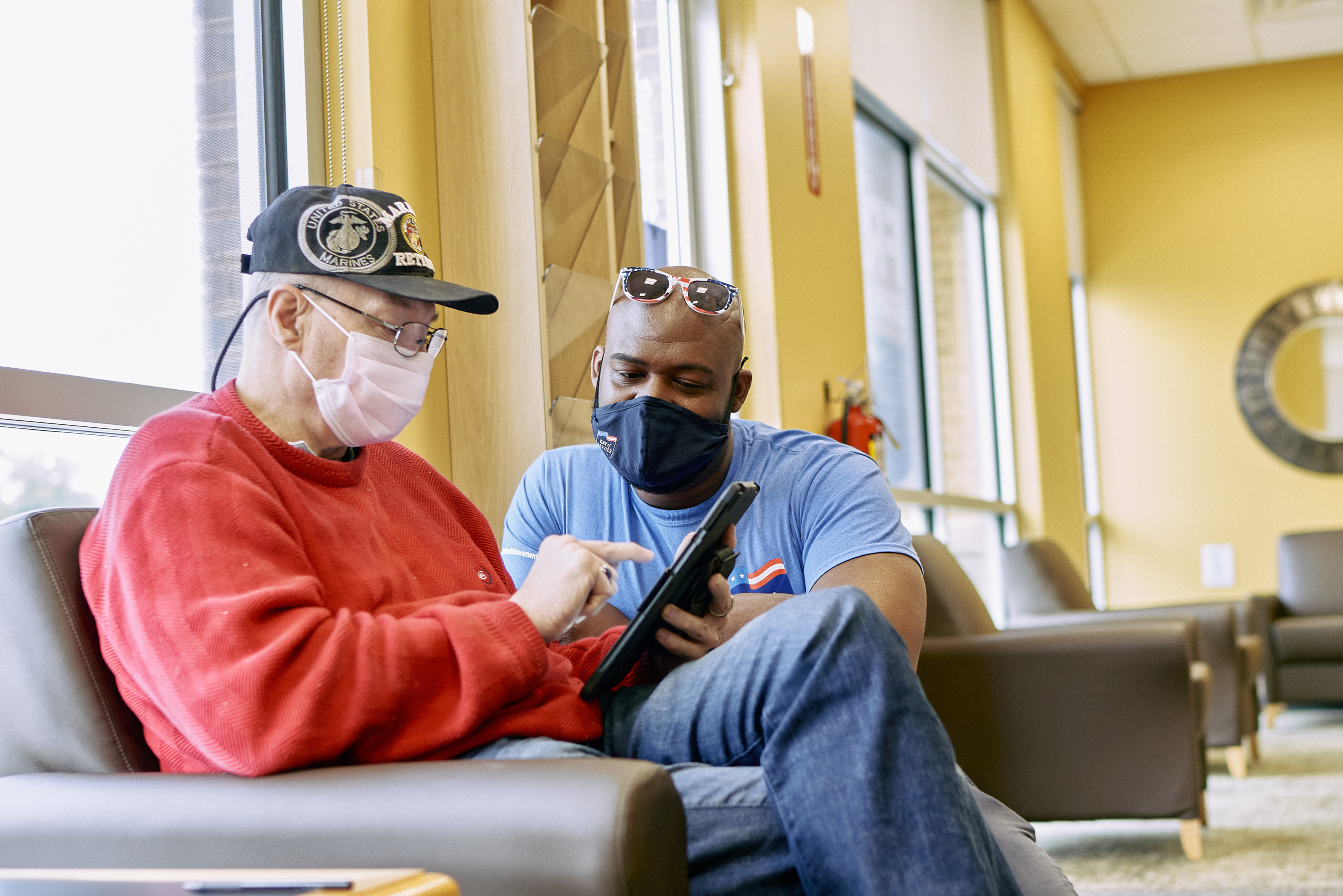 The Aspen Dental team provides free care to veterans and their families during the Aspen Dental 7th Annual Day of Service, on Saturday, Nov. 6, 2021, in Loganville, Ga. (Ben Rollins/AP Images for Aspen Dental)