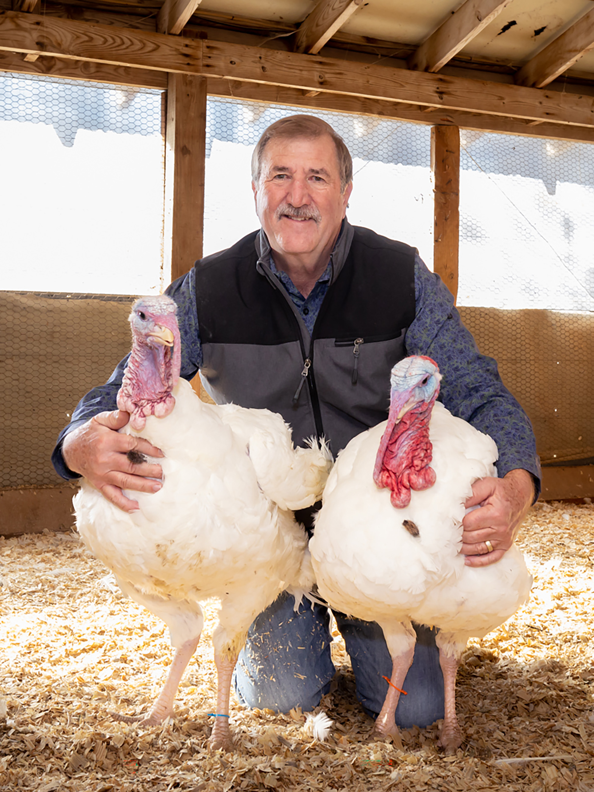 NTF Chairman Ronnie Parker raised the turkeys in Monroe, North Carolina.