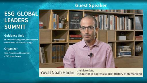 Yuval Noah Harari at the Inaugural ESG Global Leaders Summit