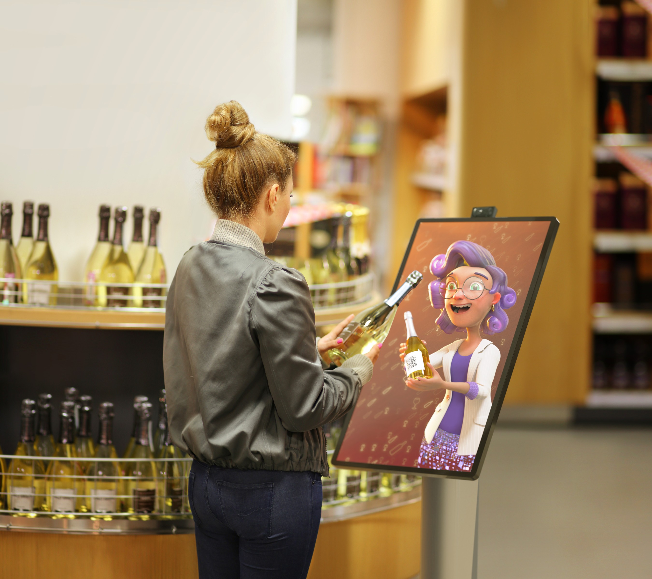 Animatico combines stylized characters with AI and voice control, creating a seamless way of interacting with digital devices in public spaces.