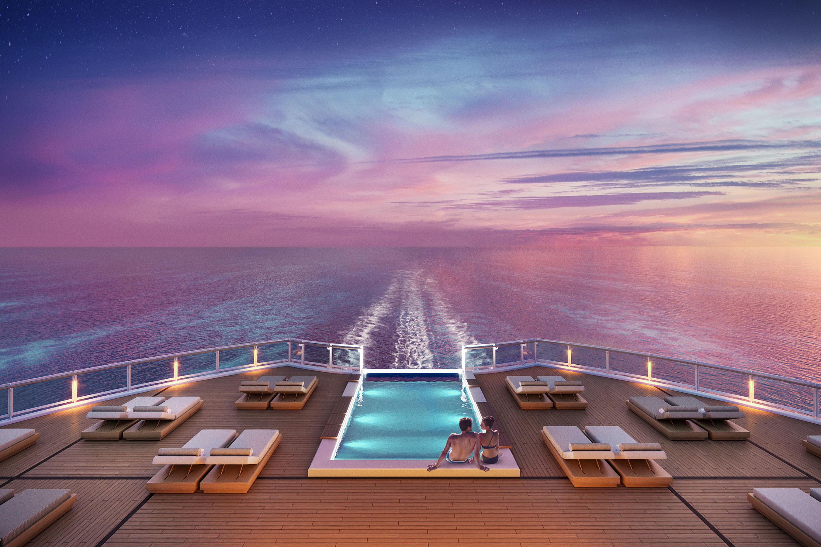 Norwegian Viva will boast a redefined The Haven by Norwegian, NCL's ultra-premium keycard only access ship-within-a-ship concept. The Haven's public areas and 107 suites will feature an expansive sundeck, a stunning infinity pool overlooking the ship's wake and an outdoor spa with a glass-walled sauna and cold room.