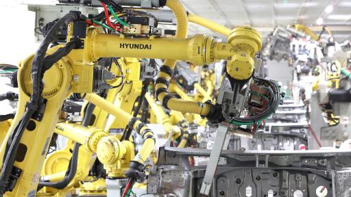 Hyundai Robotics Robots manufacturing cars