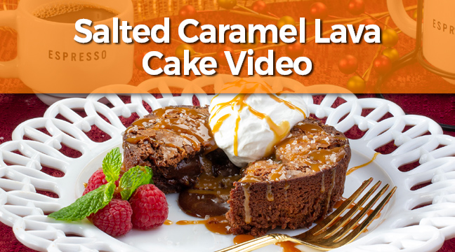 Salted Caramel Lava Cake Video