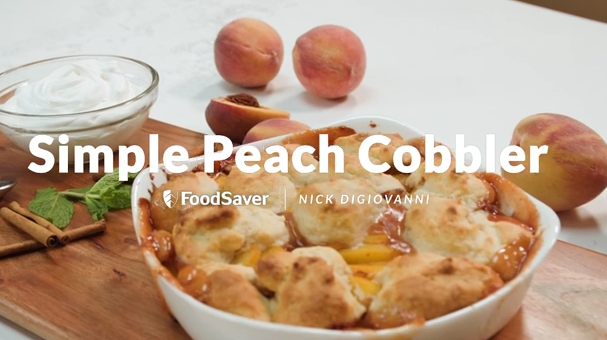 Play Video: Simple Peach Cobbler