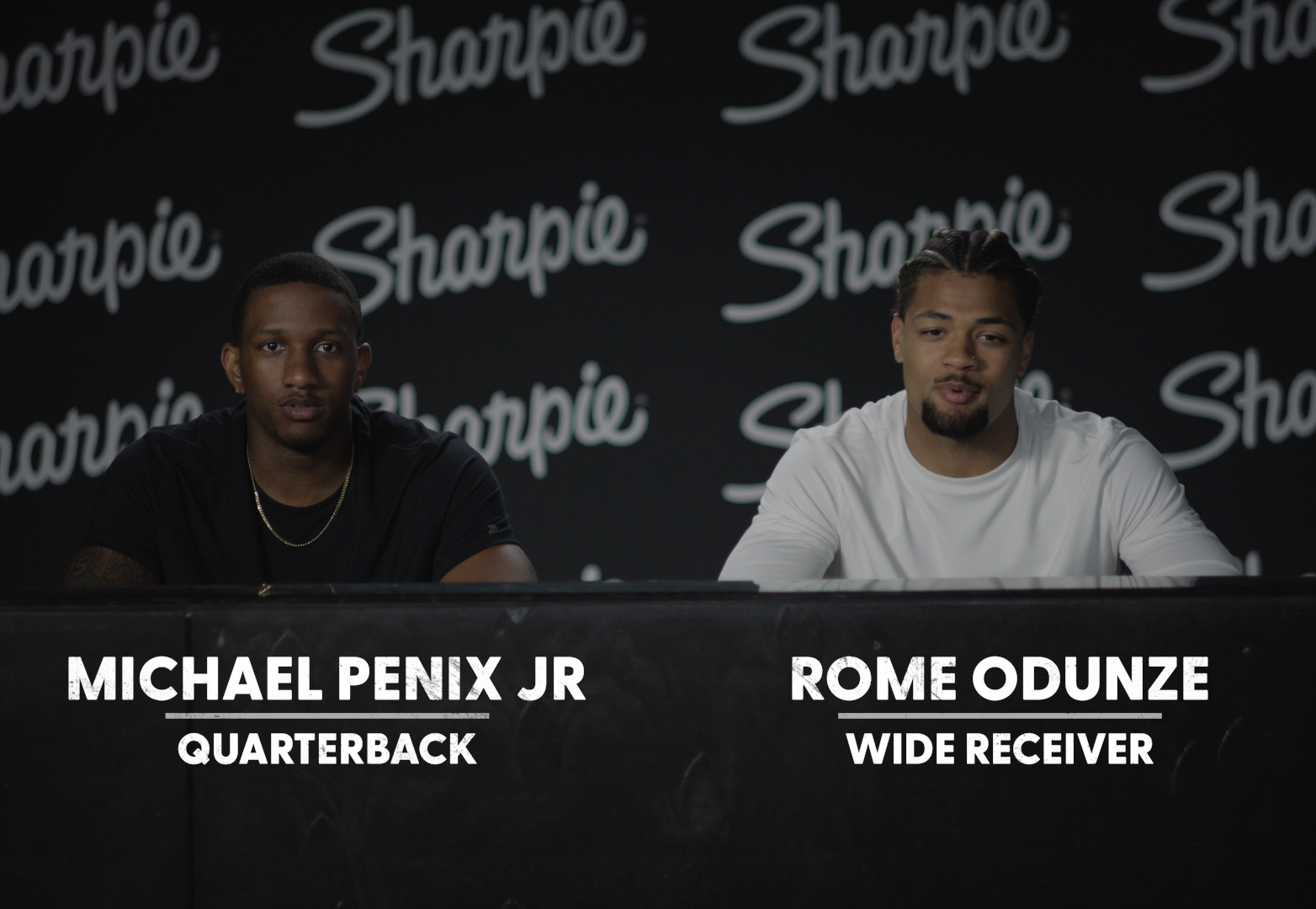 Sharpie® S-Gel Pens Put Rookies of the Year, Michael Penix Jr. and Rome Odunze, Through a Signature Combine to Train for Signing their Pro Contracts