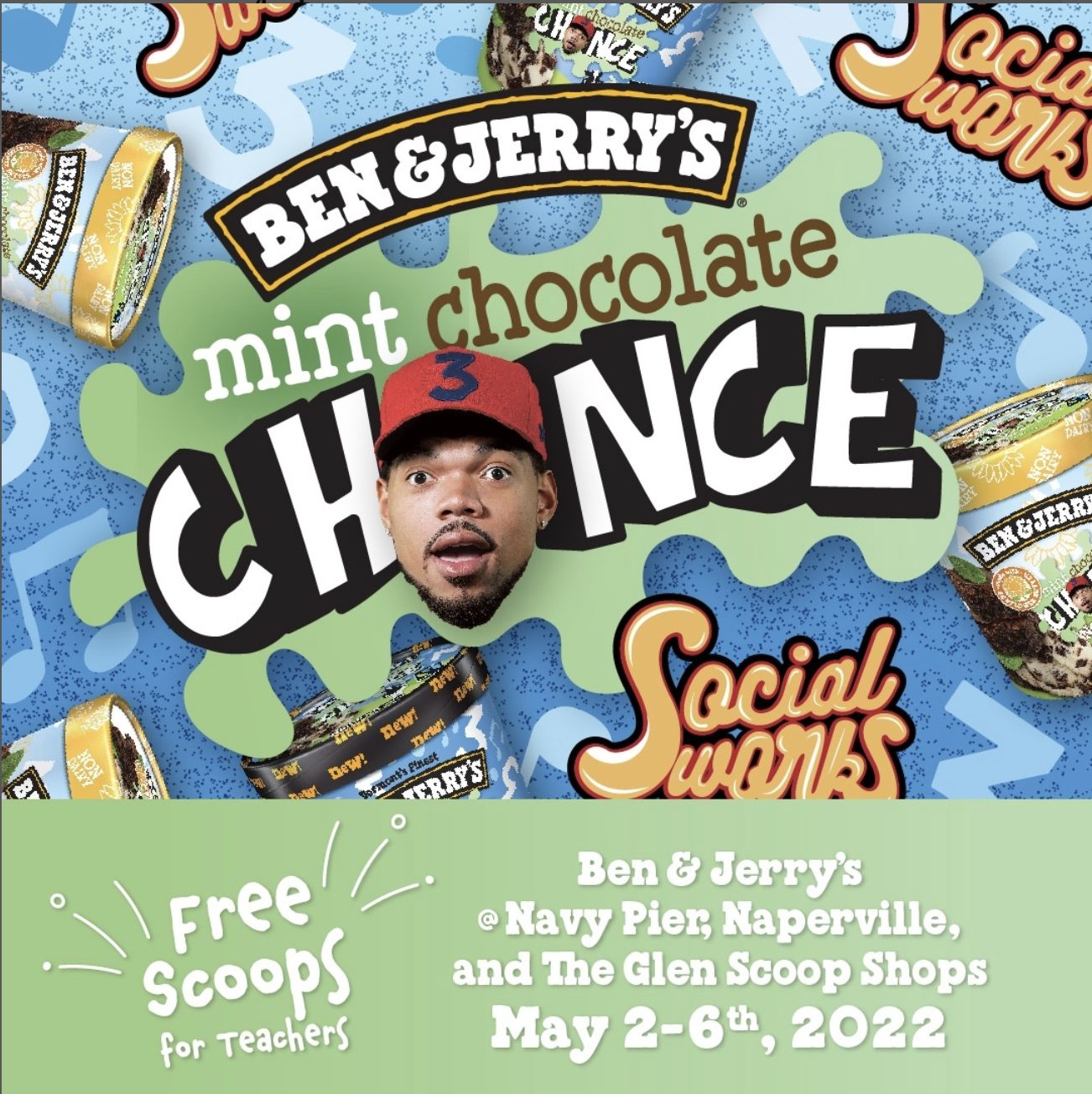 Chance the Rapper, Ben & Jerry's and SocialWorks Celebrate...