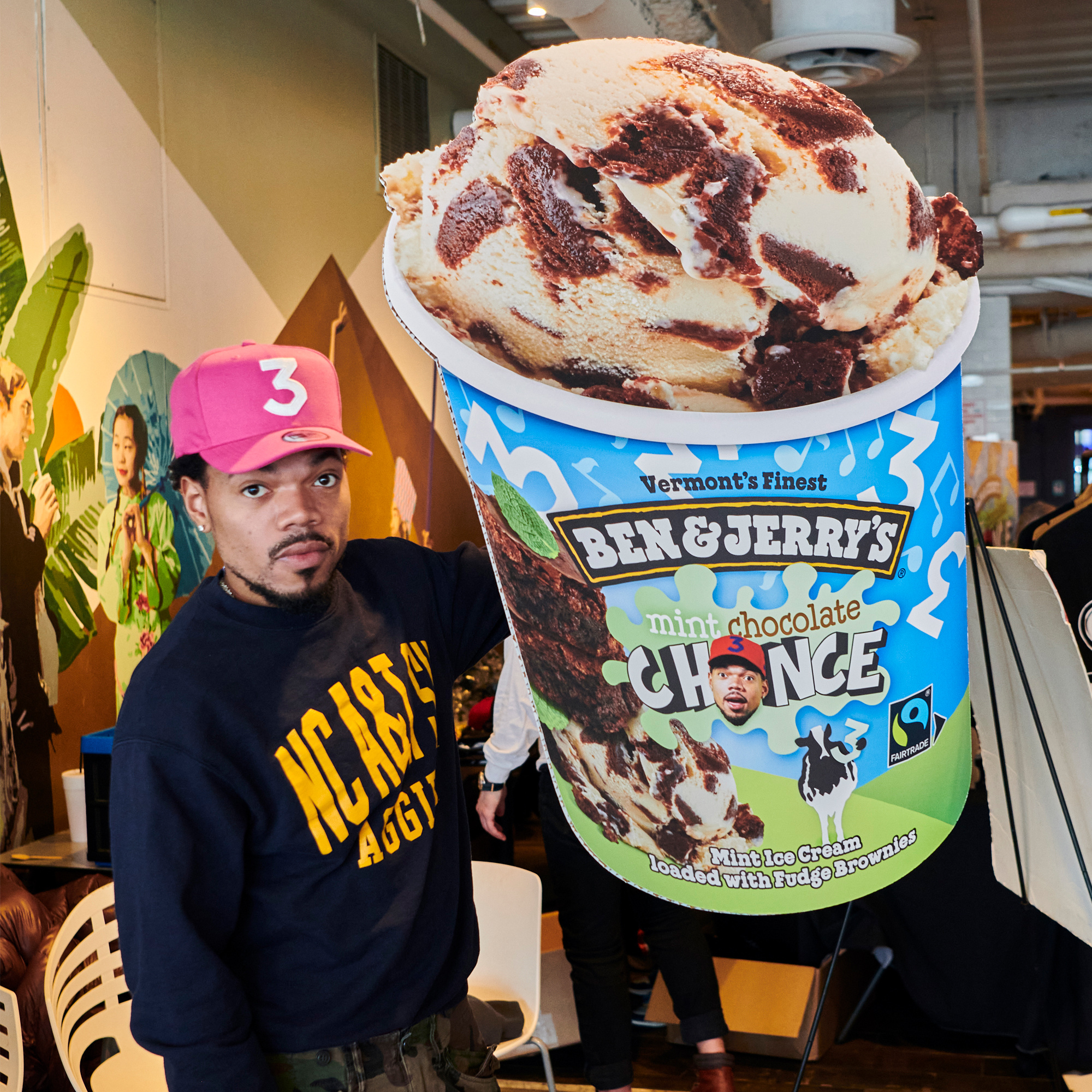 Chance the Rapper uses his Ben & Jerry's flavor, Mint Chocolate Chance, to benefit his non profit SocialWorks